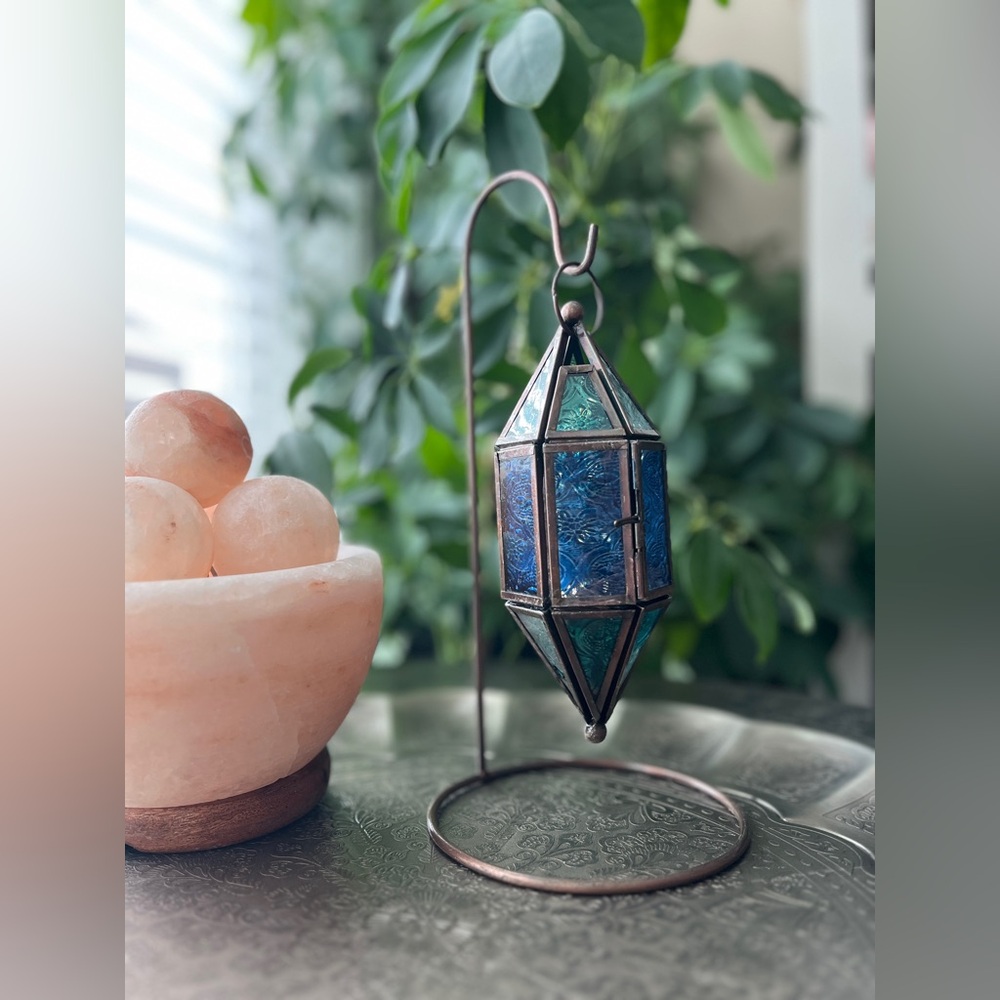 Lantern with stand and fairy lights - Picture 6 of 7